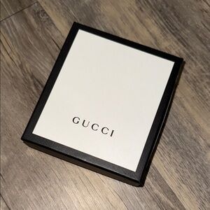 Gucci White and Black Branded Box